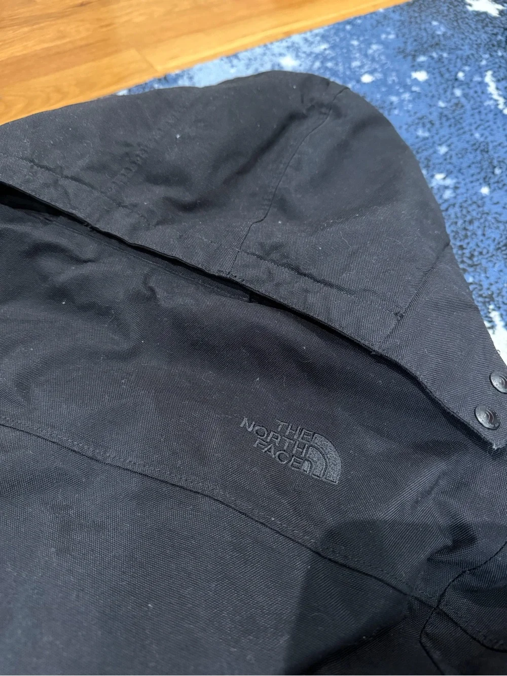The North Face Kids Black Hooded Puffer Coat